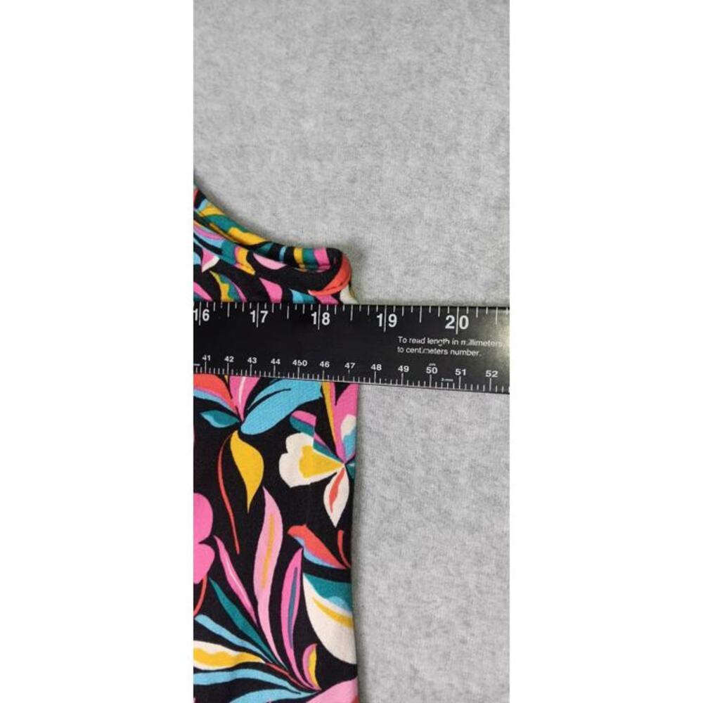 Pioneer Sleeveless Blouse Womens Size Large Multicolor Floral Leaves Tassels - Picture 6 of 10